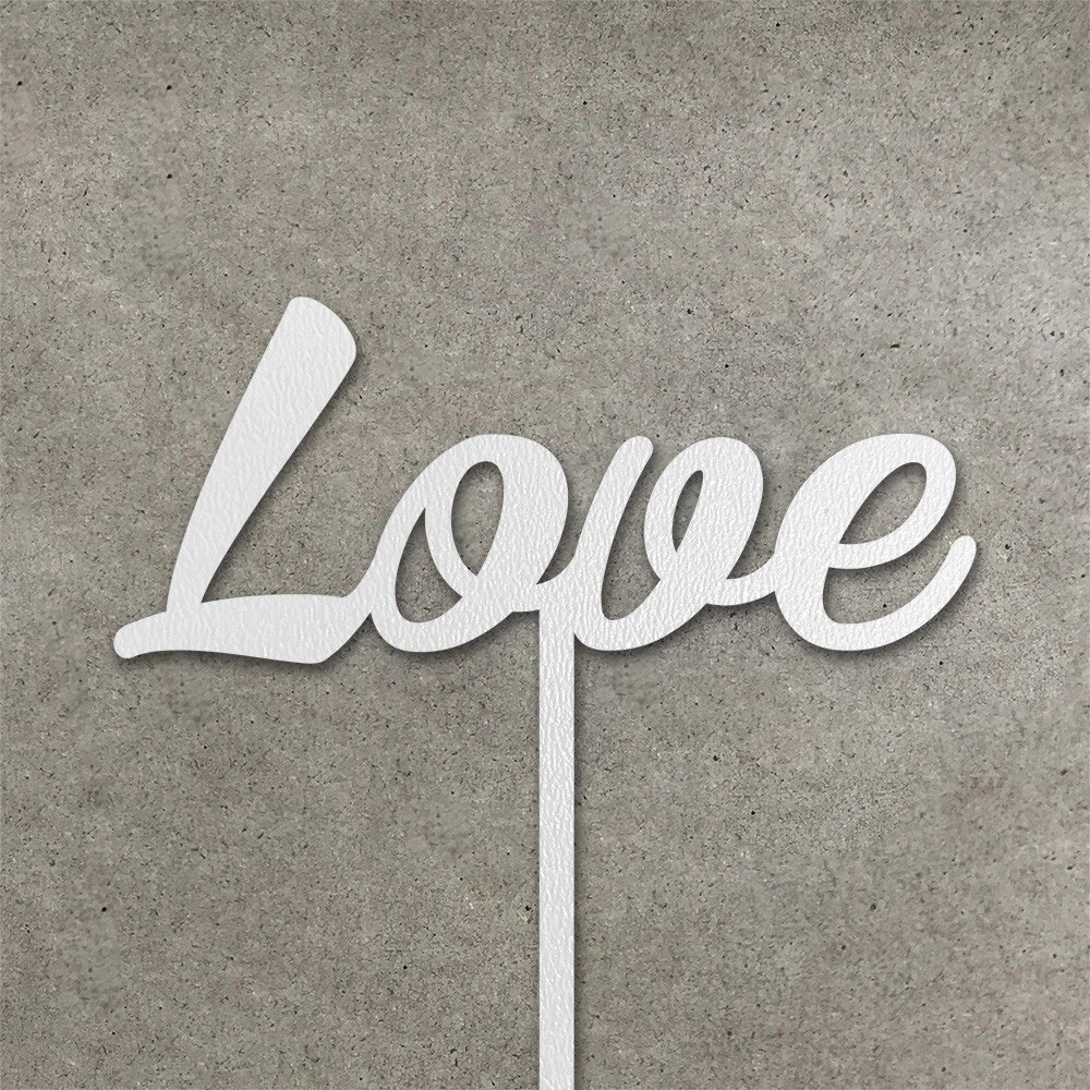Топпер "Love" з ДВП ( 11 см) Код/Артикул 80 Т0151б від компанії greencard - фото 1