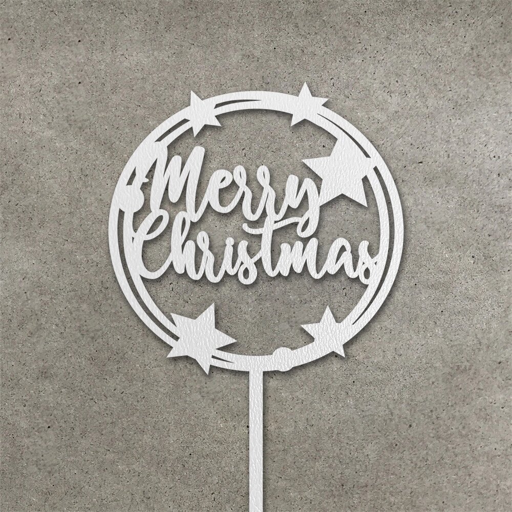Топпер "Merry Christmas" з ДВП ( 11 см) Код/Артикул 80 Т0233б від компанії greencard - фото 1