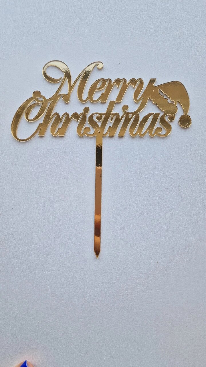 Топпер "Merry Christmas" з ДВП ( 13 см) Код/Артикул 80 Т0232за від компанії greencard - фото 1