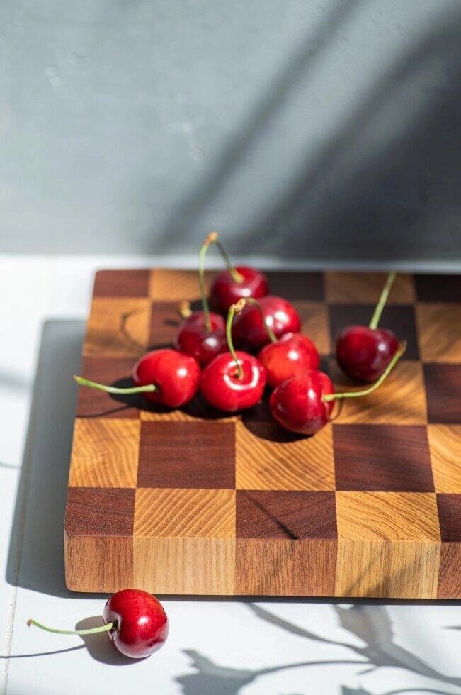 Торцева обробна дошка в стилі "шахи" 20х30 см Код/Артикул 27 HYD97766 від компанії greencard - фото 1