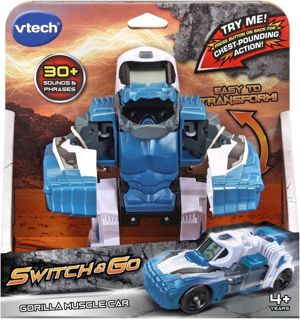 Трансформер Мускул кар горила VTech Switch і Go Gorilla Muscle Car Код/Артикул 75 884 Код/Артикул 75 884 Код/Артикул 75  від компанії greencard - фото 1