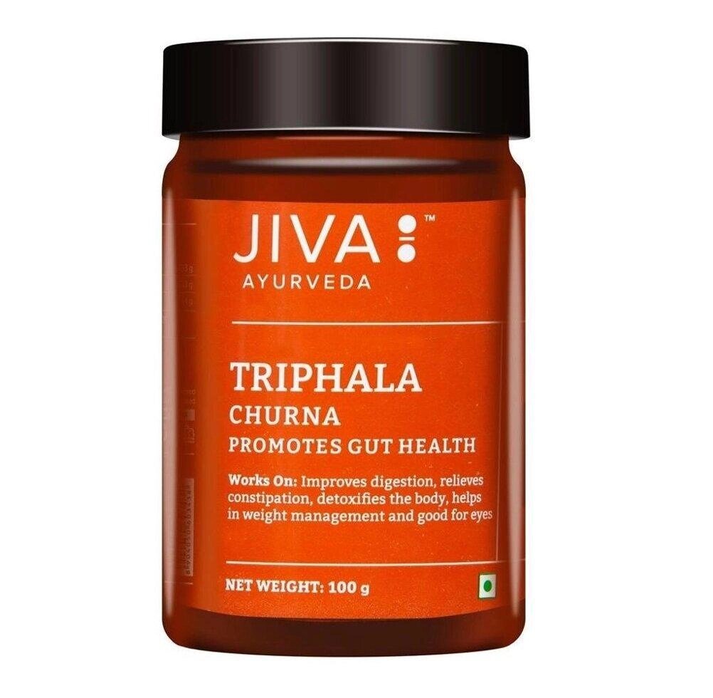 Трифала Чурна (100 г), Triphala Churna,  Jiva Під замовлення з Індії 45 днів. Безкоштовна доставка. від компанії greencard - фото 1