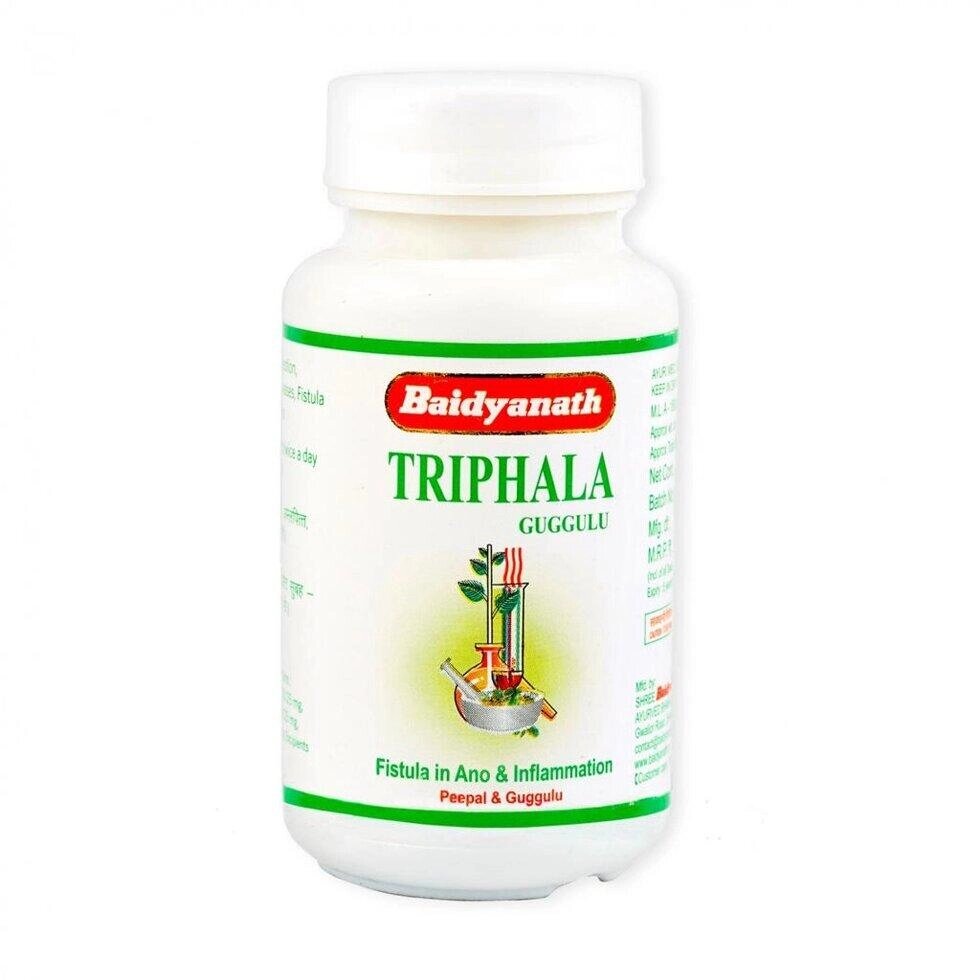 Трифала Гуггул (80 таб, 375 мг), Triphala Guggulu,  Baidyanath Під замовлення з Індії 45 днів. Безкоштовна доставка. від компанії greencard - фото 1