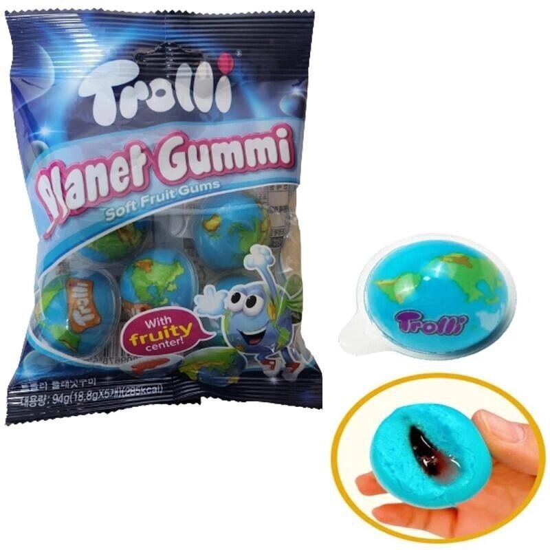 Trolli Planet Earth Gummi Jelly 18,8 г * 5 шт під замовлення з кореї 30 днів доставка безкоштовна від компанії greencard - фото 1