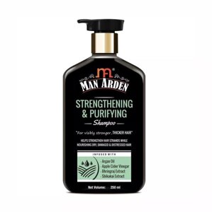 Зміцнюючий та очищаючий шампунь (250 мл), Strengthening & Purifying Shampoo, Man Arden Під замовлення з Індії 45 днів.