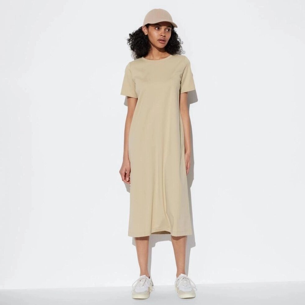 Uniqlo JAPAN Air Rhythm Бавовняна сукня-бюстгальтер з короткими рукавами, коротка довжина 109,5 119 см під замовлення з  від компанії greencard - фото 1