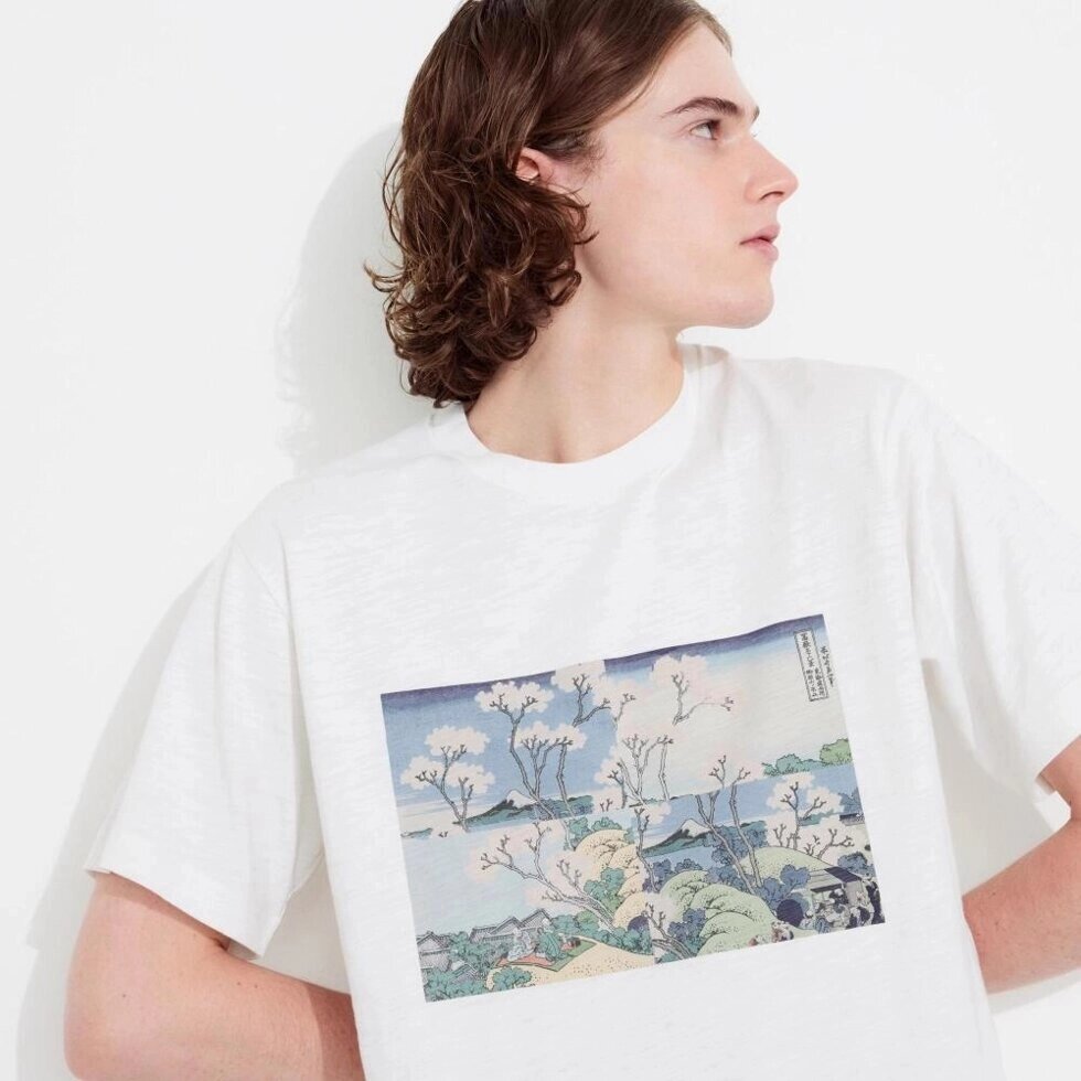 Uniqlo JAPAN Hokusai Remix UT Графічна футболка з короткими рукавами, стандартний крій під замовлення з Японії за 30 від компанії greencard - фото 1