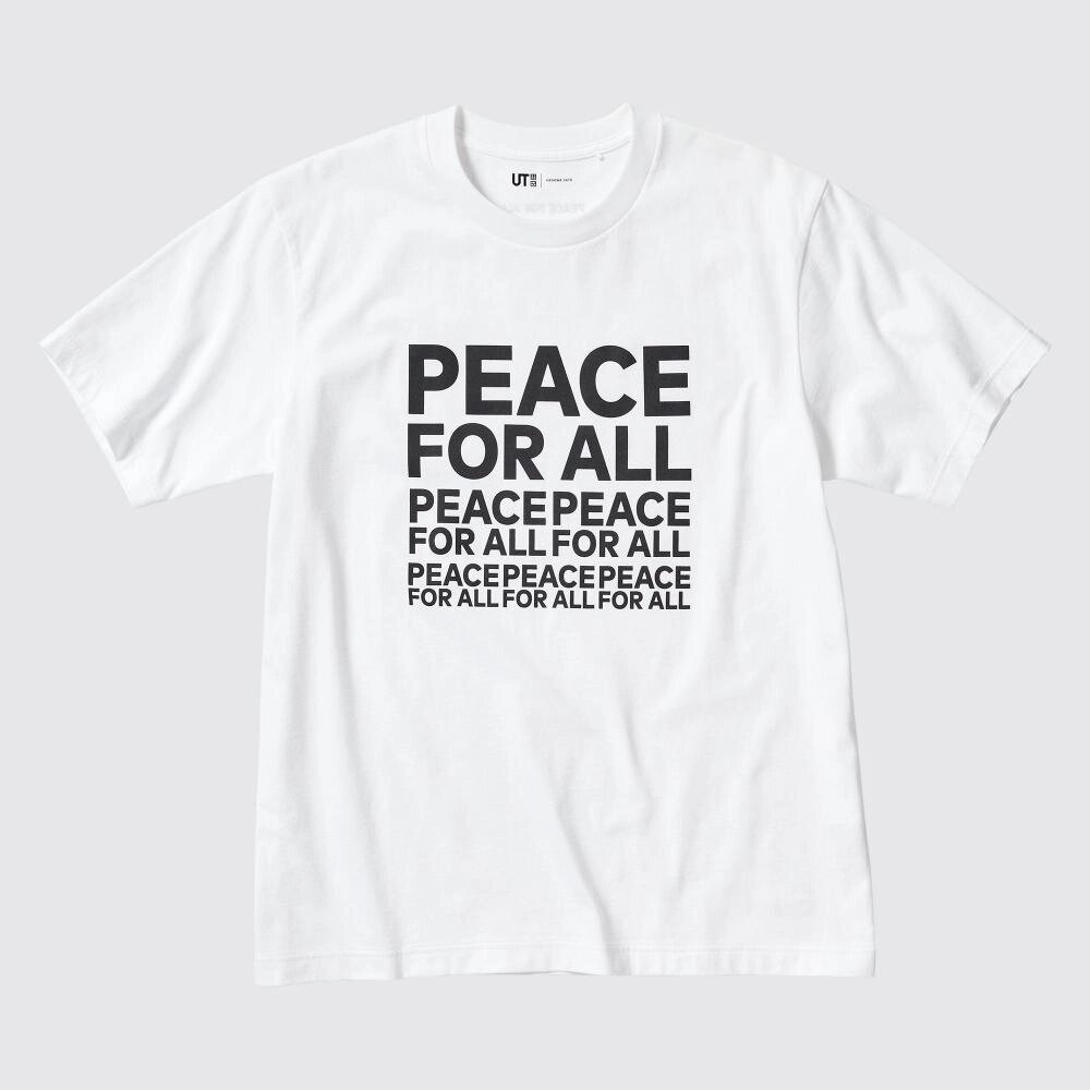 Uniqlo JAPAN PEACE FOR ALL Футболка з малюнком з короткими рукавами, стандартного крою Kashiwa Sato під замовлення з від компанії greencard - фото 1