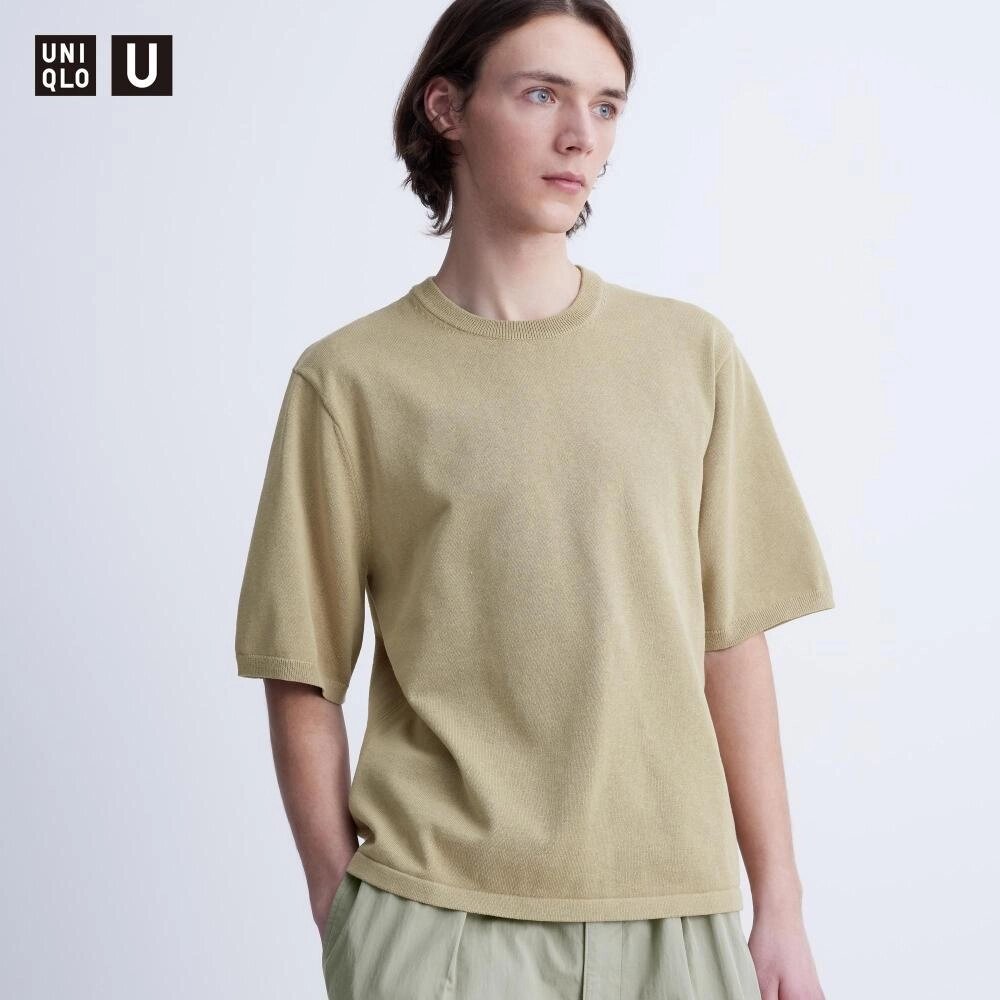 Uniqlo ЯПОНСЬКА ТРИКОТАЖНА ФУТБОЛКА З КОРОТКИМ РУКАВОМ під замовлення з Японії за 30 днів, доставка безкоштовна від компанії greencard - фото 1