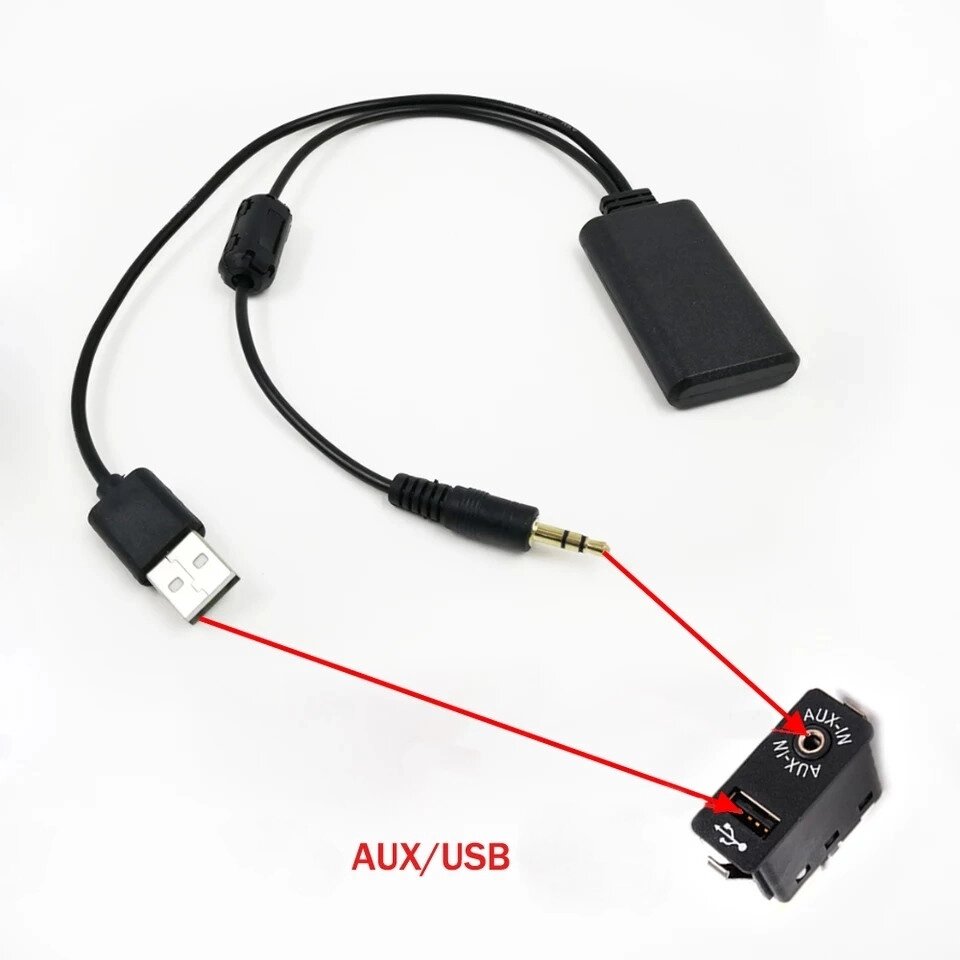 УНІВЕРСАЛЬНИЙ Bluetooth AUX адаптер для автомагнітол bluetooth 5.0 +EDR з фільтром Код / Артикул 13 від компанії greencard - фото 1