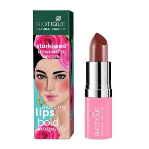 Зволожуюча матова помада для губ Ніч побачень (4,2 г), Starkissed Moist Matte Lipstick Date Night, Biotique Під