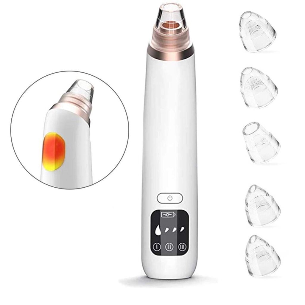 Вакуумний очисник пор для обличчя з нагріванням — Blackhead Remover 11S Код/Артикул 22 98765а від компанії greencard - фото 1