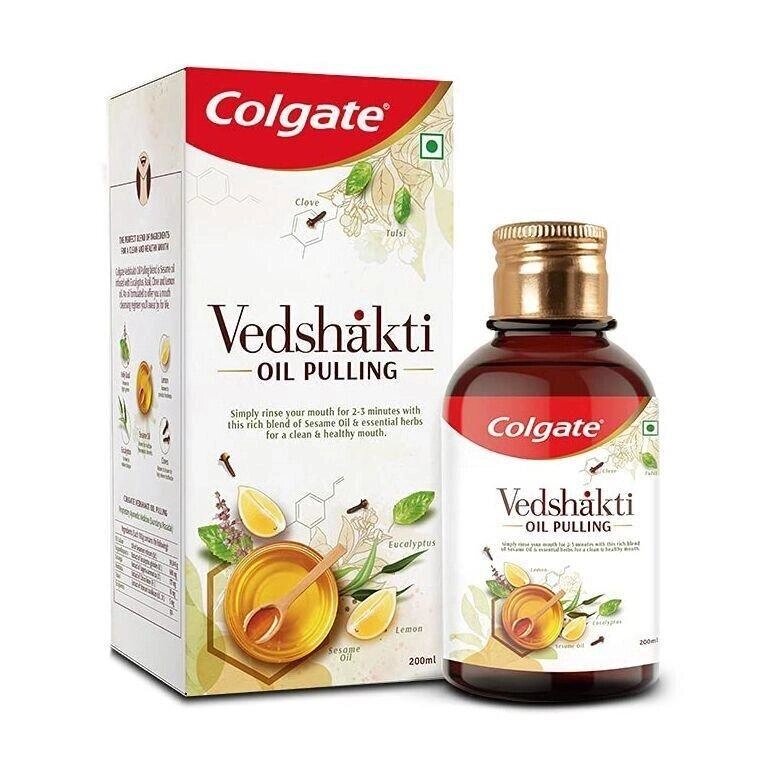 Ведшакті: олія для полоскання ротової порожнини (200 мл), Vedshakti Oil Pulling,  Colgate Під замовлення з Індії 45 від компанії greencard - фото 1