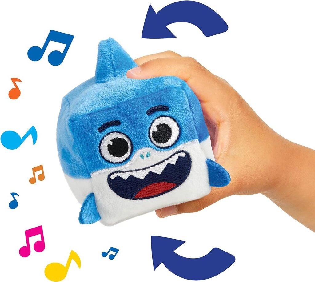 Велике шоу Baby Shark Song Cube Співаюча плюшева акула синя Код/Артикул 75 857 Код/Артикул 75 857 Код/Артикул 75 857 від компанії greencard - фото 1
