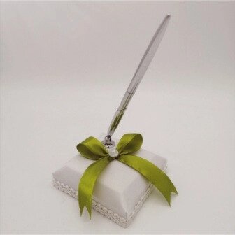 Весільна ручка для розпису, оливковий бант Код/Артикул 84 0700-23 від компанії greencard - фото 1