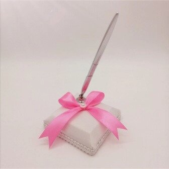 Весільна ручка для розпису, рожевий бант Код/Артикул 84 0700-15 від компанії greencard - фото 1