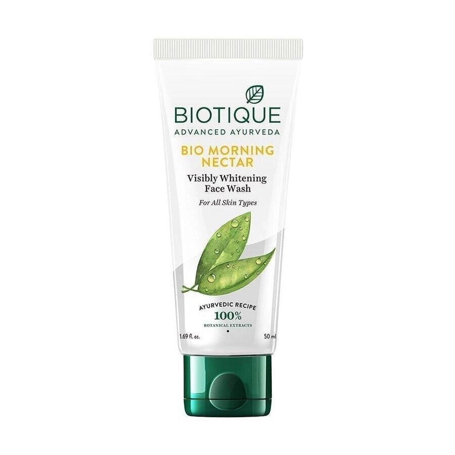 Відбілюючий засіб для вмивання (50 мл), Bio Morning Nectar Visibly Whitening Face Wash,  Biotique Під замовлення з від компанії greencard - фото 1