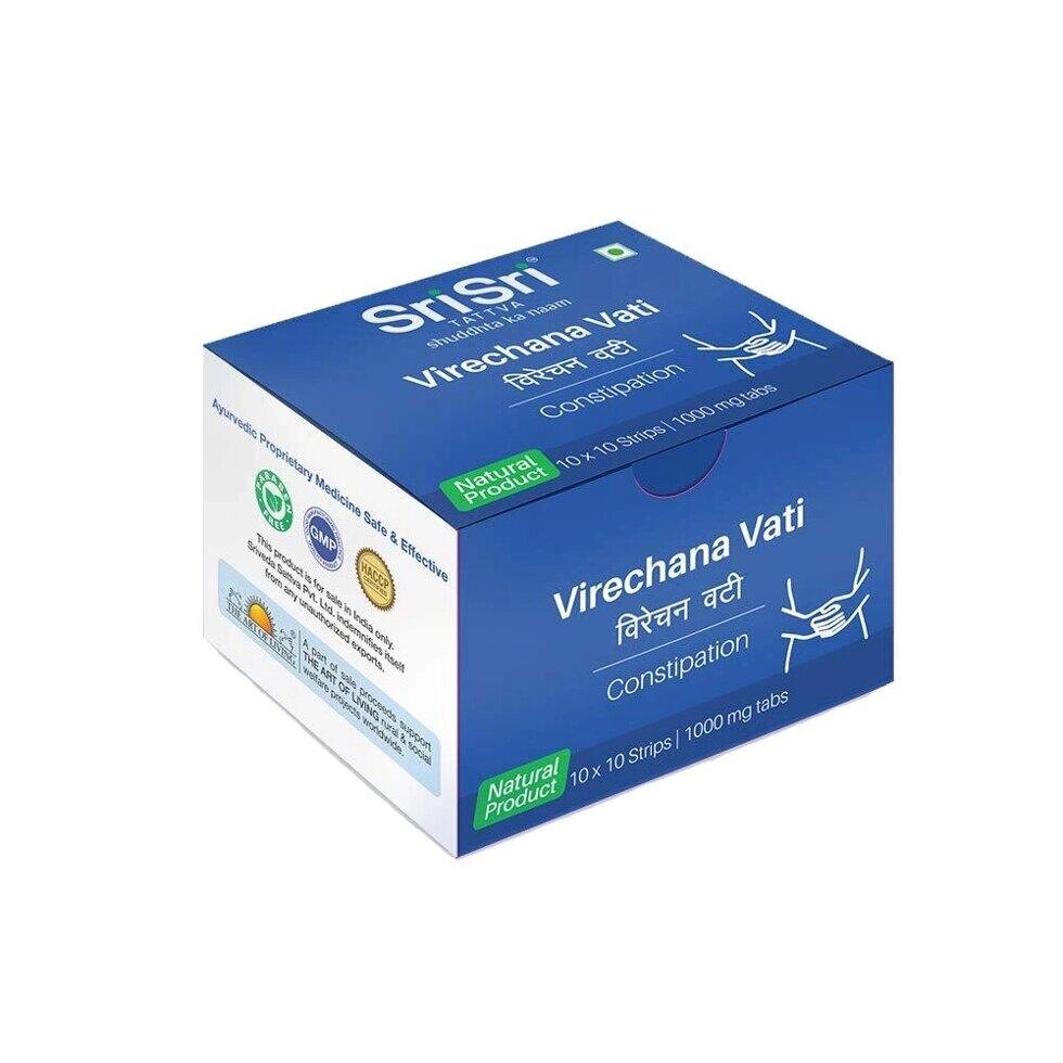 Виречана Вати (100 таб, 1000 мг), Virechana Vati,  Sri Sri Tattva Під замовлення з Індії 45 днів. Безкоштовна доставка. від компанії greencard - фото 1