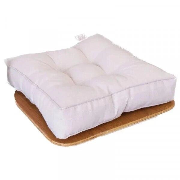 Висока подушка на стілець біла Код/Артикул 5 0534-10 від компанії greencard - фото 1