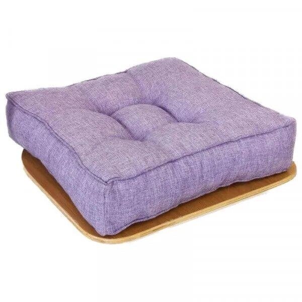 Висока подушка на стілець фіолетова Код/Артикул 5 0534-3 від компанії greencard - фото 1