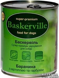 Вологий корм для собак Baskerville Баранина з картоплею і гарбузом 800 г (4250231596728) Код/Артикул 185 4594768