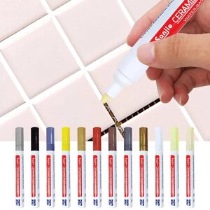 Водонепроникний маркер для плитки. Ручка для затирання швів на стінах. 8 кольорів на вибір для плитки. Підлога.