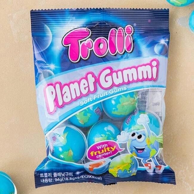 [YouTube Popular Jelly / Korean Popular Jelly] Trolli Planet Gummi 18,8 г * 5 шт. (5 ВАРІАНТІВ) під замовлення з кореї від компанії greencard - фото 1