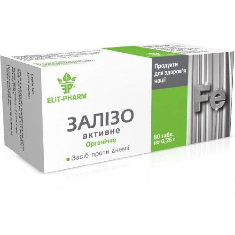 Залізо активне органічне, 80 таблеток Код/Артикул 194 3-043 від компанії greencard - фото 1