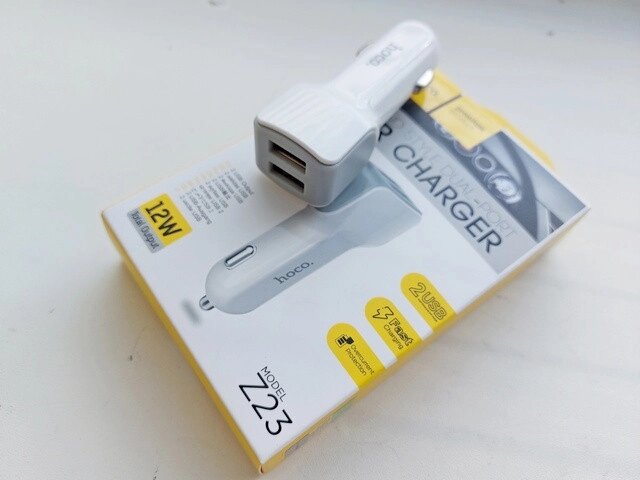 Зарядний пристрій автомобільний 2USB 2,4А Z23 Код/Артикул 30 4835 від компанії greencard - фото 1