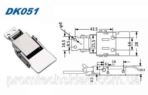 Засувка DK051 з неіржавкої сталі Код/Артикул 132 DK051-SS304 від компанії greencard - фото 1