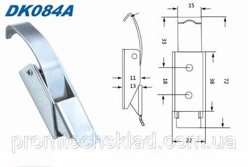 Засувка DK084A (неіржавка сталь SS304) Код/Артикул 132 DK084A-SS304 від компанії greencard - фото 1