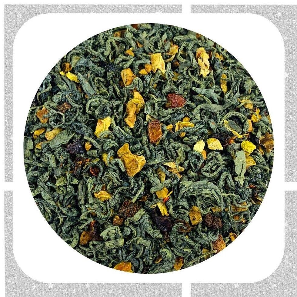 Зелений чай з імбиром та обліпихою, 50 гр Код/Артикул 194 26-0046 від компанії greencard - фото 1