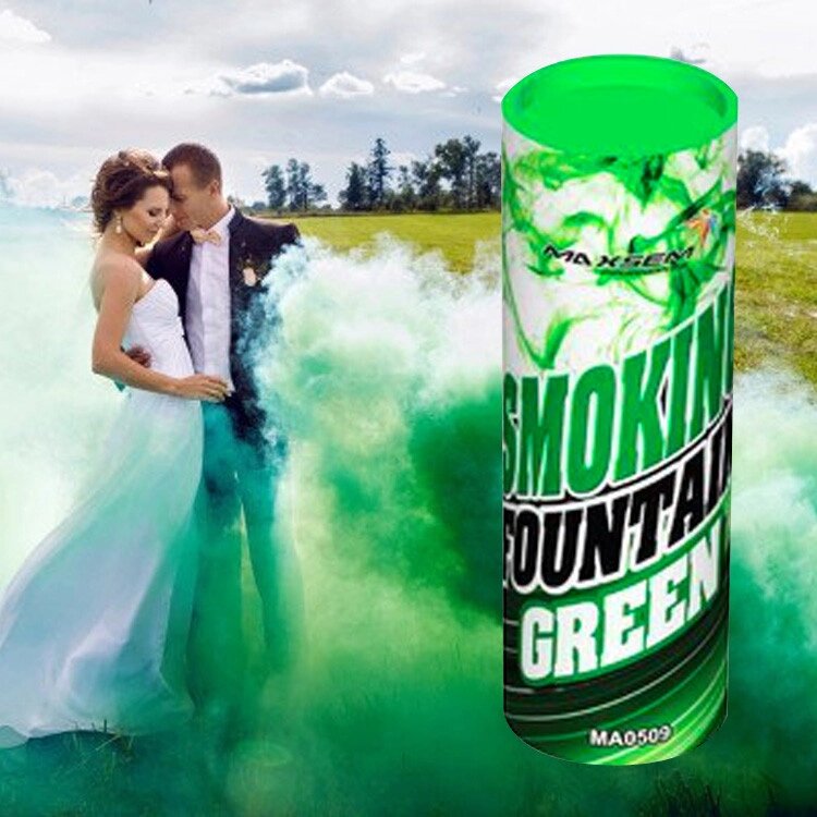 Зелений дим для фотосесії Maxsem, 50 сек (арт. SMOKE-02) Код/Артикул 84 SMOKE-02 від компанії greencard - фото 1