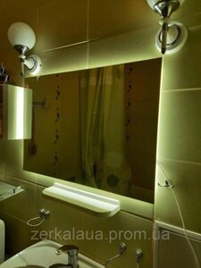 Дзеркало з фоновою Led підсвічуванням без рами. Дзеркала для ванної кімнати Код/Артикул 178