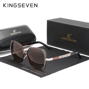 Жіночі поляризаційні сонцезахисні окуляри KINGSEVEN N7011 Brown Код/Артикул 184