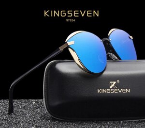 Жіночі поляризаційні сонцезахисні окуляри KINGSEVEN N7824 Blue Код/Артикул 184