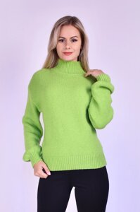 Жіночий светр вільного крою, салатовий Код/Артикул 24 524LG