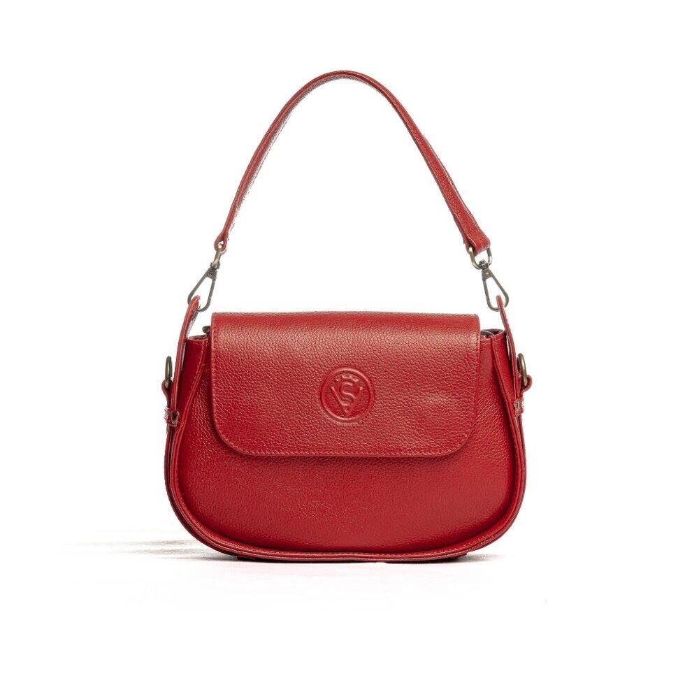 Жіноча шкіряна сумка (VSL009) червона Код/Артикул 35 VSL009 від компанії greencard - фото 1