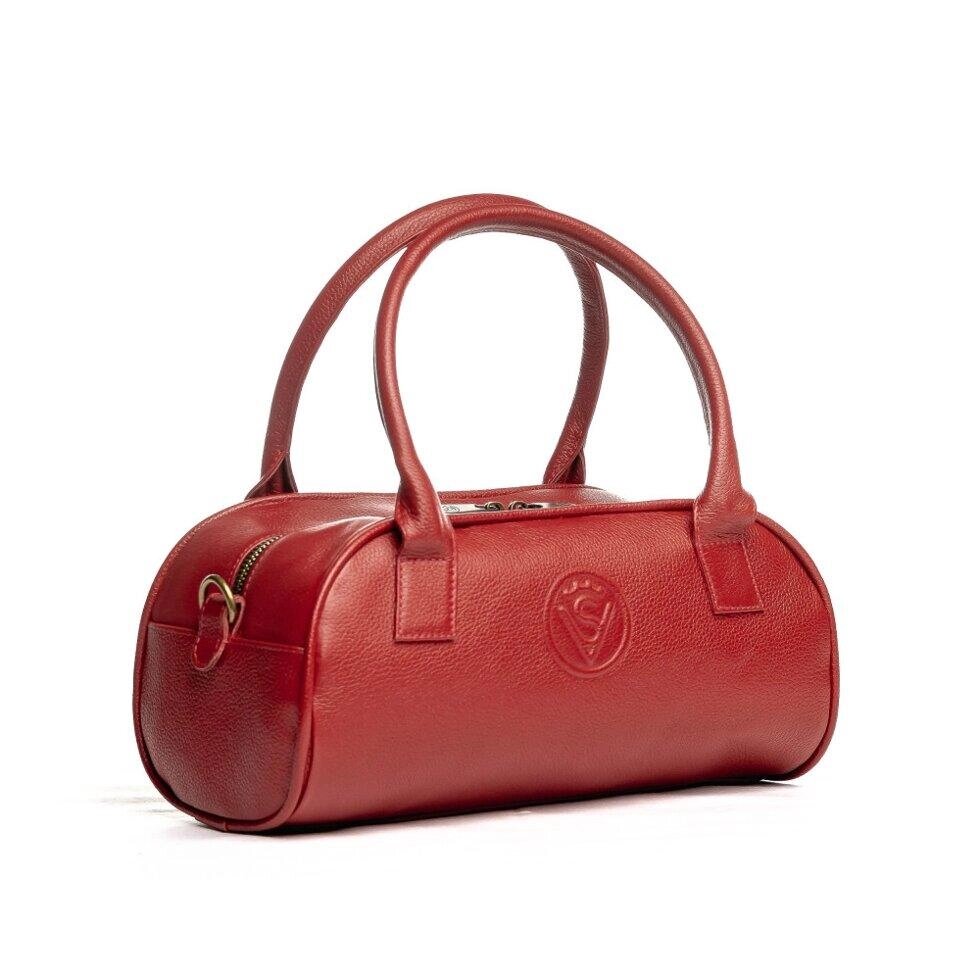Жіноча шкіряна сумка (VSL016) червона Код/Артикул 35 VSL016 від компанії greencard - фото 1