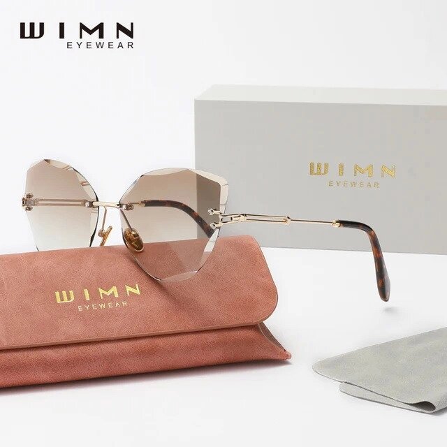 Жіночі градієнтні сонцезахисні окуляри WIMN N801 Brown Gradient Код/Артикул 184 від компанії greencard - фото 1