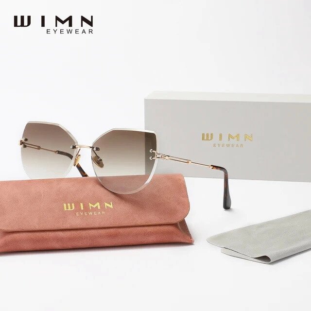 Жіночі градієнтні сонцезахисні окуляри WIMN N807 Brown Gradient Код/Артикул 184 від компанії greencard - фото 1