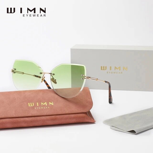 Жіночі градієнтні сонцезахисні окуляри WIMN N807 Green Gradient Код/Артикул 184 від компанії greencard - фото 1