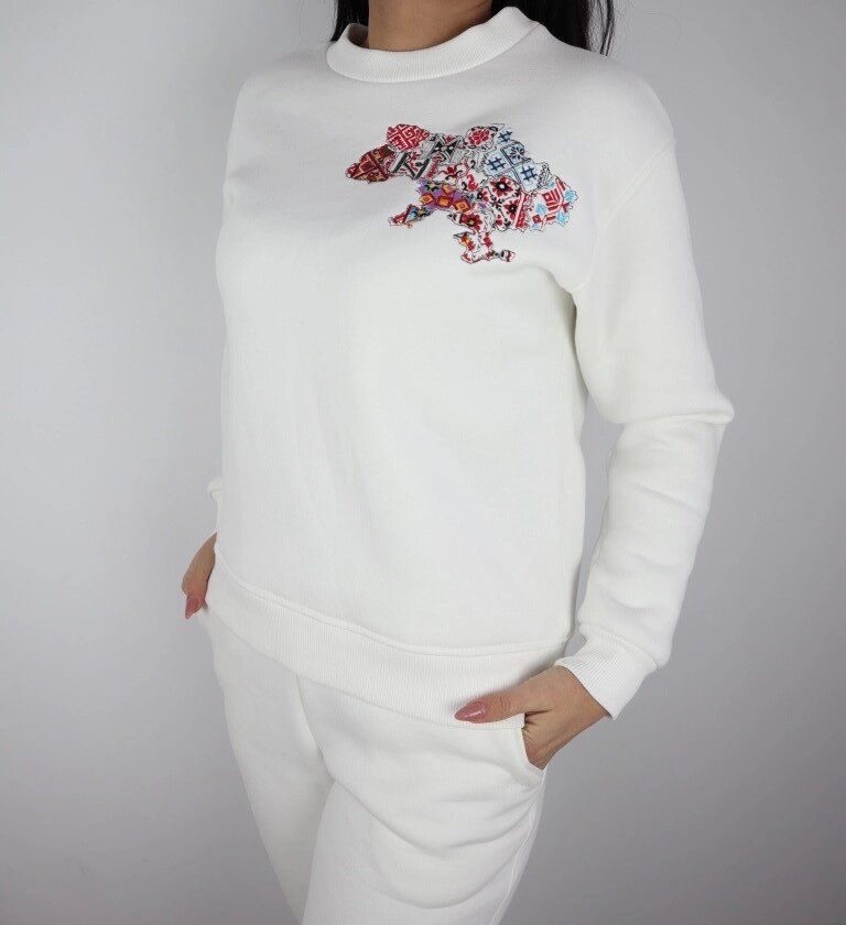 Жіночий спортивний костюм з вишивкою Україна Код/Артикул 115 КС-005 від компанії greencard - фото 1