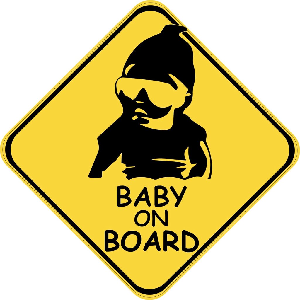 Знак "BABY ON BOARD" (Модний) на авто МАГНІТНИЙ зйомний Код/Артикул 173 від компанії greencard - фото 1