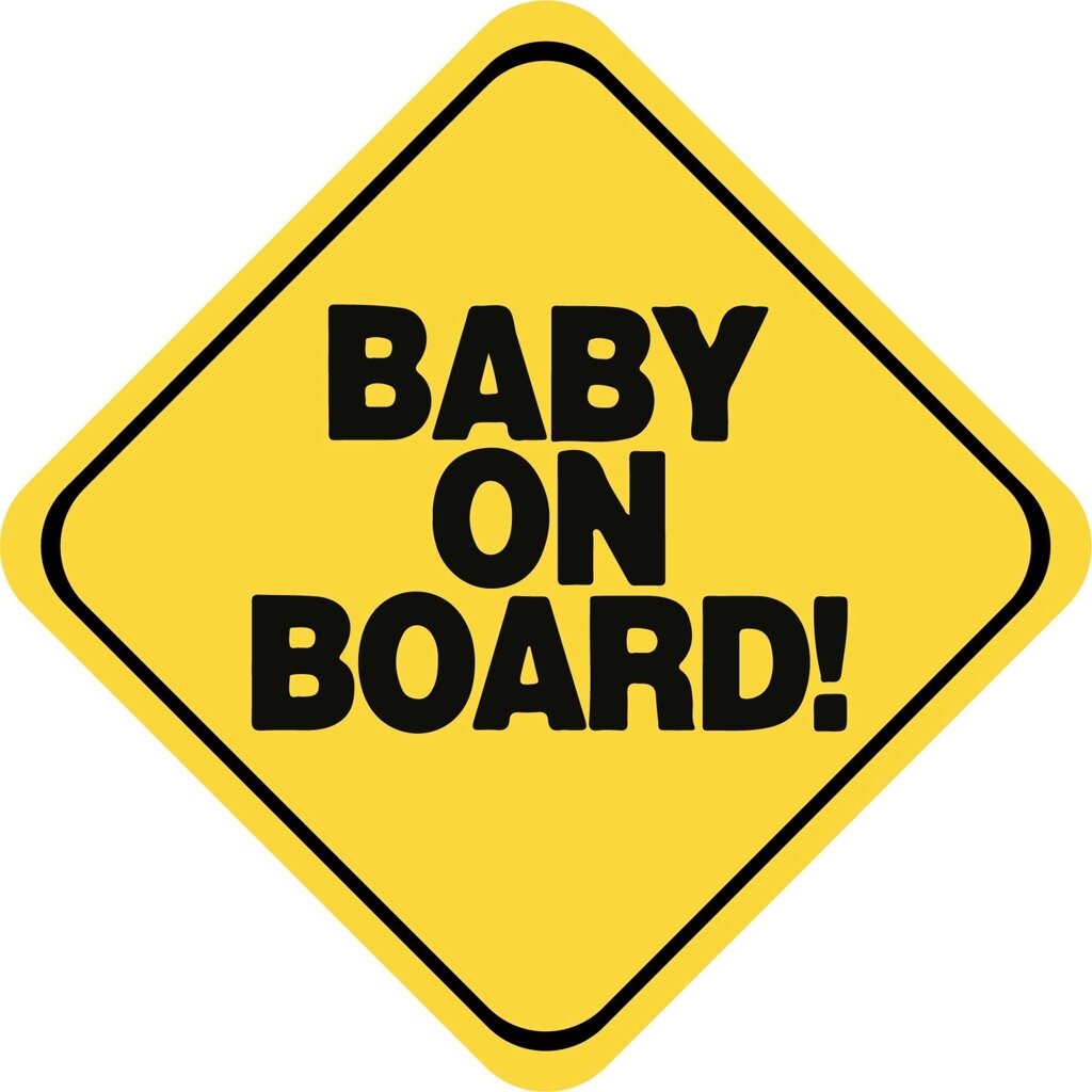 Знак "BABY ON BOARD" на авто МАГНІТНИЙ зйомний Код/Артикул 173 від компанії greencard - фото 1