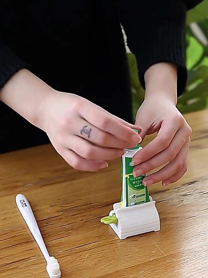 Зручний дозатор зубної пасти, роликовий соковитискач для зубної пасти, тримач, аксесуари для ванної кімнати від компанії greencard - фото 1
