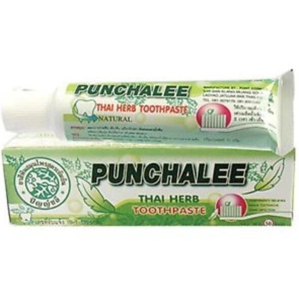 Зубна паста Punchalee із тайськими травами 35 г Під замовлення з Таїланду за 30 днів, доставка безкоштовна від компанії greencard - фото 1