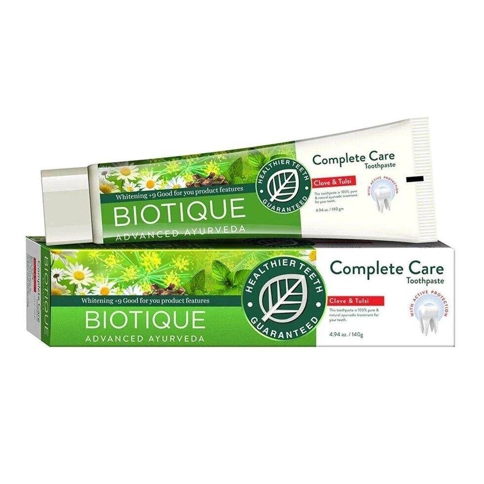 Зубна паста з Гвоздикою та Тулсі (140 г), Complete Care Toothpaste Clove & Tulsi,  Biotique Під замовлення з Індії 45 від компанії greencard - фото 1
