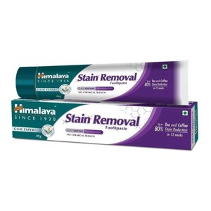 Зубна паста Стейн Ремувал (80 г), Stain Removal Toothpaste, Himalaya Під замовлення з Індії 45 днів. Безкоштовна