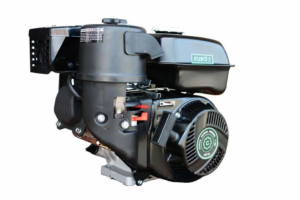 Двигун бензиновий GrunWelt GW210-S NEW (шпонка, вал 20 мм, 7.0 к. с.) від компанії АгроФактор - фото 1